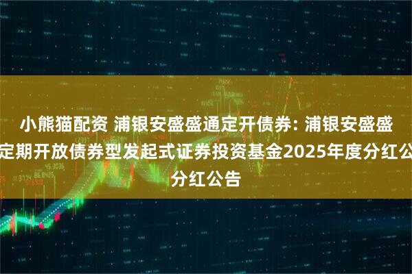 小熊猫配资 浦银安盛盛通定开债券: 浦银安盛盛通定期开放债券型发起式证券投资基金2025年度分红公告
